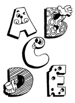 abc coloring pages 3