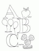 abc coloring pages