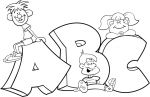 abc coloring pages