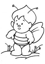 bee coloring pages 3