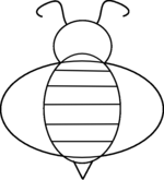 bee coloring pages 3