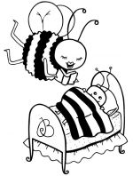 bee coloring pages 2