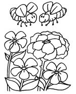 bee coloring pages 4