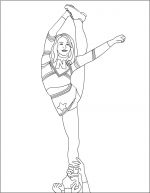 cheerleading coloring pages