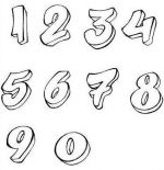 number coloring pages