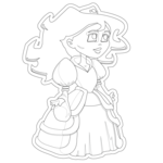 princess colouring pages