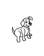puppies coloring pages 1