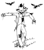 scarecrow coloring pages 4