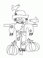 scarecrow coloring pages 3