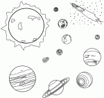 solar system coloring pages 3